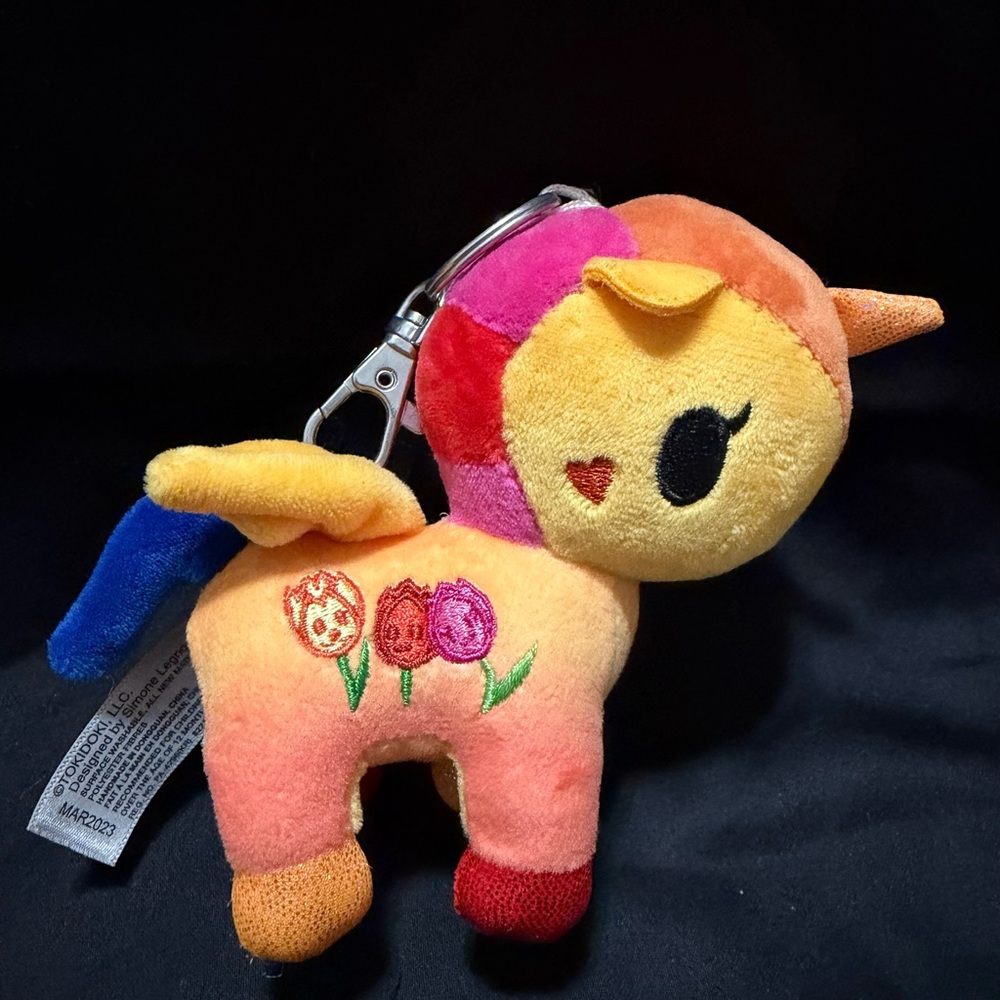 tokidoki Colorful Unicorn Plush Keychain